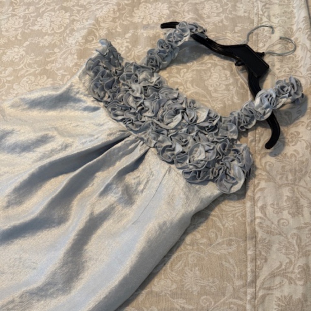 Silver Metallic Cocktail Dress Size 12